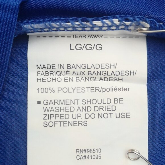 Under Armour Men's Size Large Blue & White Filled Full Zip Active Jacket - Picture 4 of 12